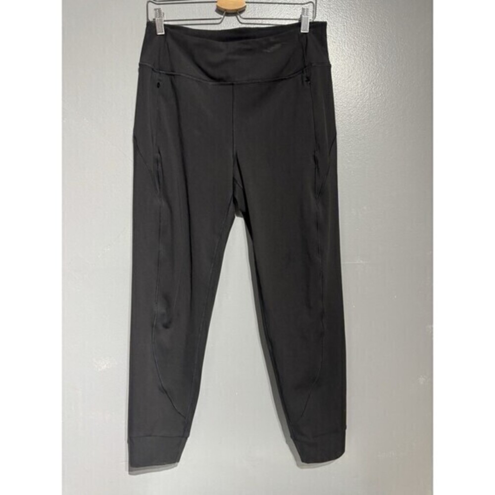 Athleta Pants Women's Black Large Distance Jogger Zip Pockets Athletic Pants